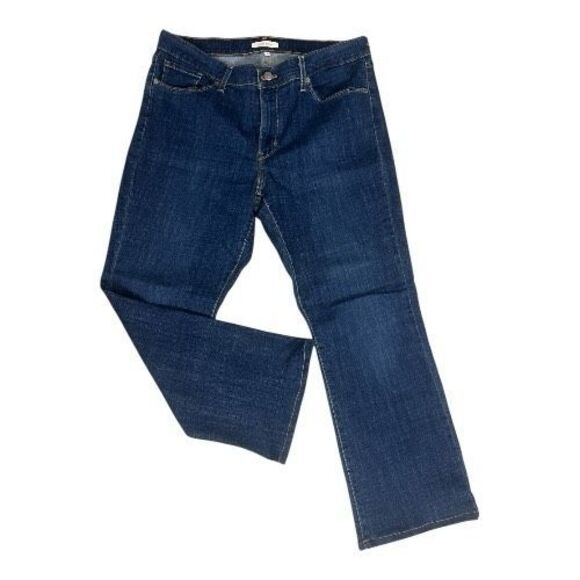 Levi’s Women Blue Denim Jeans Classic Bootcut Size 14 Stretch Embroidered - Picture 14 of 14
